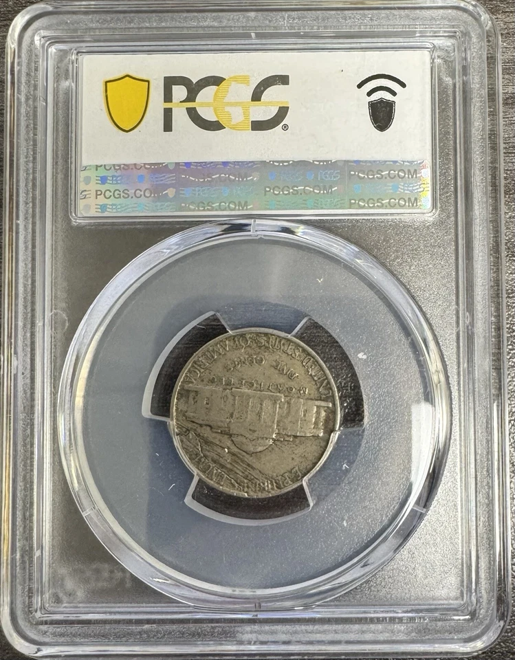 1942 Nickel Mint Error PCGS VF35 Peeling Lamination - Image 3 of 3