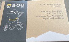 BOB Gear Single Jogging Stroller Adapter for Peg Perego Infant Car Seat Gray NIB