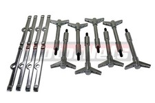 Sbc Chevy Valve Cover Deluxe Holddown Wing-nut Bolt Spreaderbar Smallblockchrome