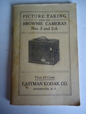 Antique Owners manual Book 1915 Kodak Brownie Camera Nos. 3  2-A , 56 pages