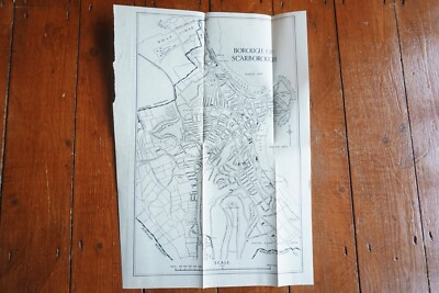 c1930 Scarborough Yorkshire LNER Railway Map 