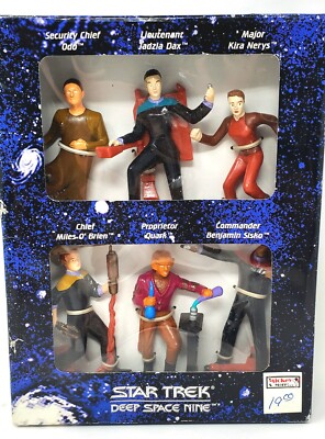 NIB Applause 1994 Star Trek Deep Space Nine 6 Action Figures Figurines