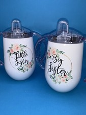 Big sister little sister sippy cup set