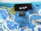 Girls Cute Fun Blue White Lined Top Shirt Blouse Floral Print Sz XL 16 School — photo 7
