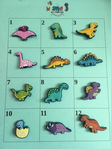 crocs charms dinosaur