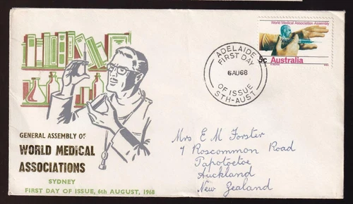 Australia FDC 1968 sc#441 World Medical Associations