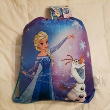 NEW W TAGS, DISNEY FROZEN ELSA  OLAF SLING BAG/SLUMBER SACK SET