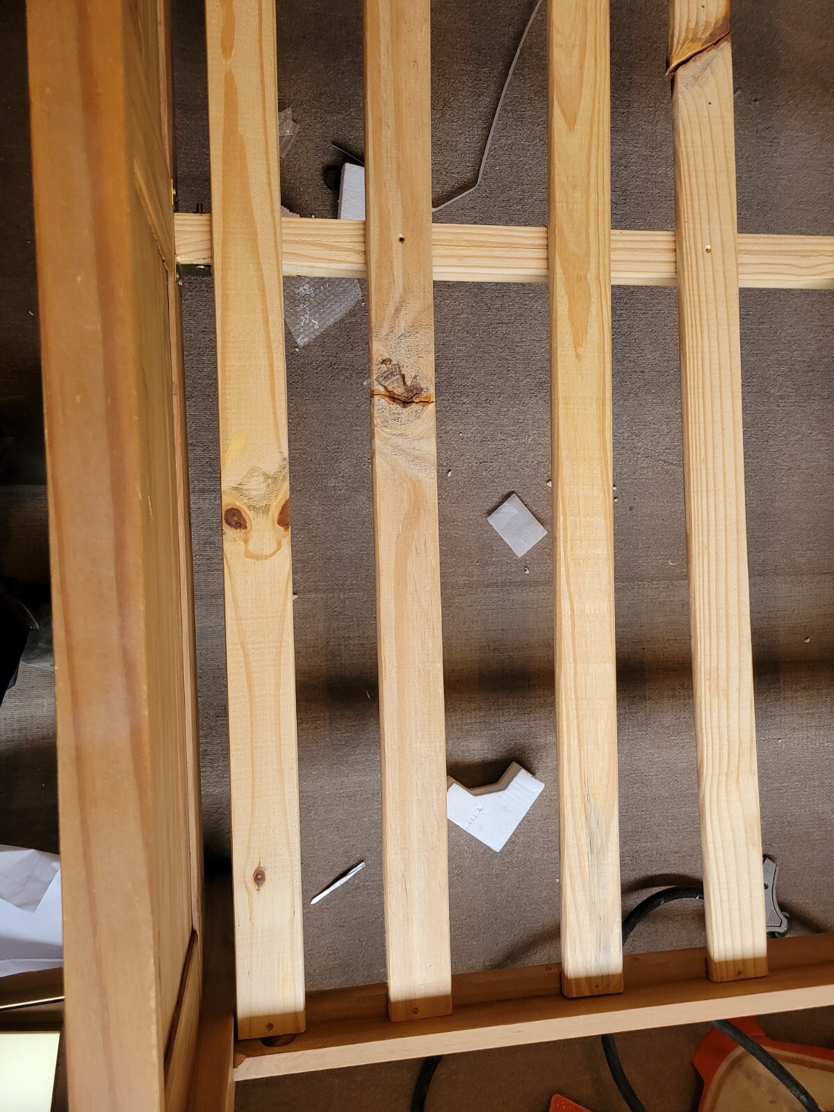 Wooden king size bed frame eBay