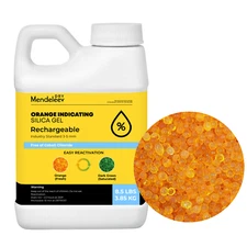 8.5 LB Orange Indicating Silica Gel 3-5 mm Beads Desiccants 3.85 kg Reusable