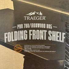 Traeger Pro 780 / Ironwood 885 Folding Front Shelf Accessory in Black