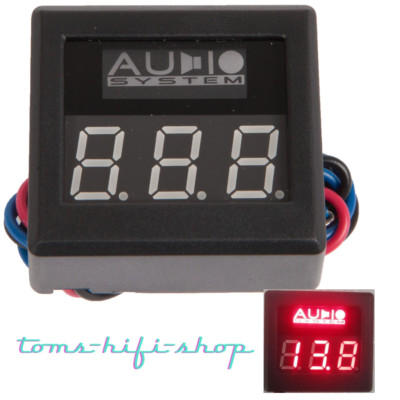 Audio System DVM-12 digitales Voltmeter 12 Volt PKW 12V Auto Spannungsanzeige