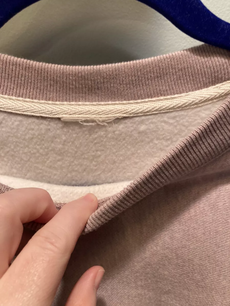 Champion Sweatshirt Raw Edge Lavender Lilac Purple Marled Extra