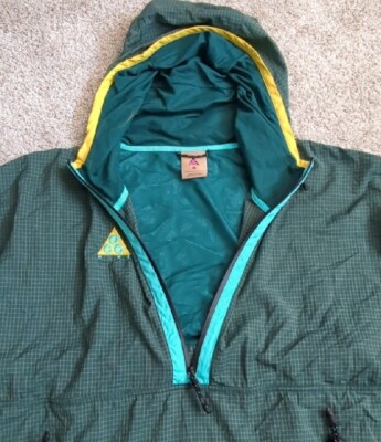 Nike ACG Lab Oversized Anorak Hooded Jacket 1/2 Zip Pockets