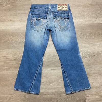 True Religion Joey Big T Flare Jeans Women's 33x28 Y2K Western | eBay