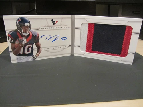 National Treasures Autograph Jersey Booklet Texans DeAndre Hopkins 29/49  2013