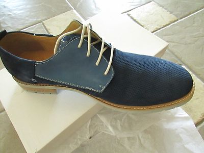 NEW STEVE MADDEN ROQUE BLUE SUEDE SHOES MENS 9.5 LACE UPS  display picture 2