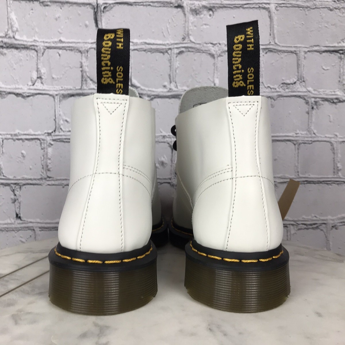 Dr. Martens Church Vintage White Monkey Boots Adult Unisex