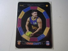 2021 AFL TEAMCOACH CARD CRAFT ACTION DAYNE ZORKO CC-02 BRISBANE LIONS