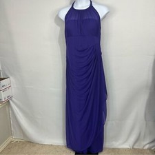 David's bridal purple gown size 16. Illusion neckline