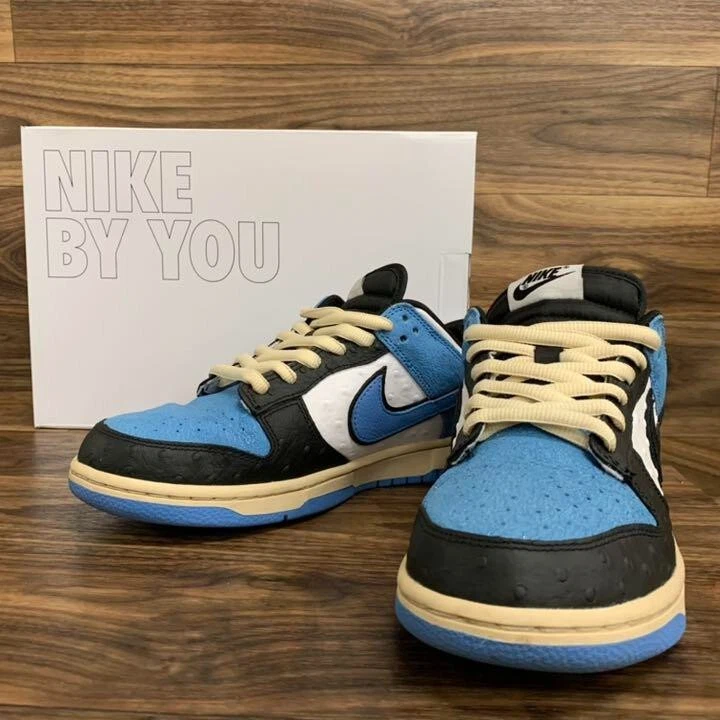 Nike Dunk Low By You Unlocked (US 7.5/ 25.5cm) Blue Black White
