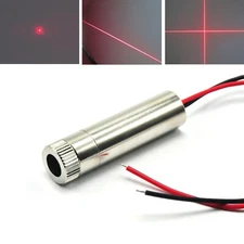 Red Dot Line Cross 650nm 30mW Focusable Laser Diode Module 3-5V 12x35mm