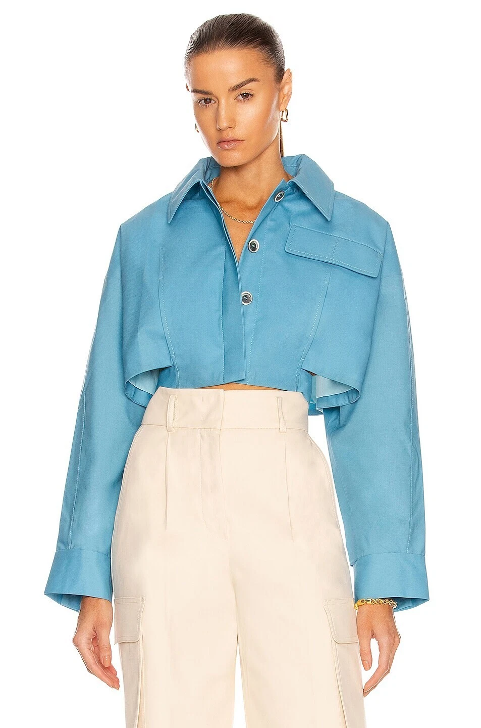 Jacquemus Giacca Esterel Donna Turchese La Veste Taglia 40