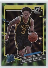 2023-24 Panini Donruss Rated Rookie Holo Green Laser Keyonte George #244 1ng8