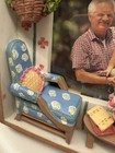 VTG 3D Photo Frame Shadow Box Diorama Living Room Scene Flowers Hand Painted — photo 8