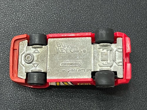 1986 Matchbox Superfast Action Burnin' Key Cars Red Ferrari 17 made in Macao - Picture 8 of 8