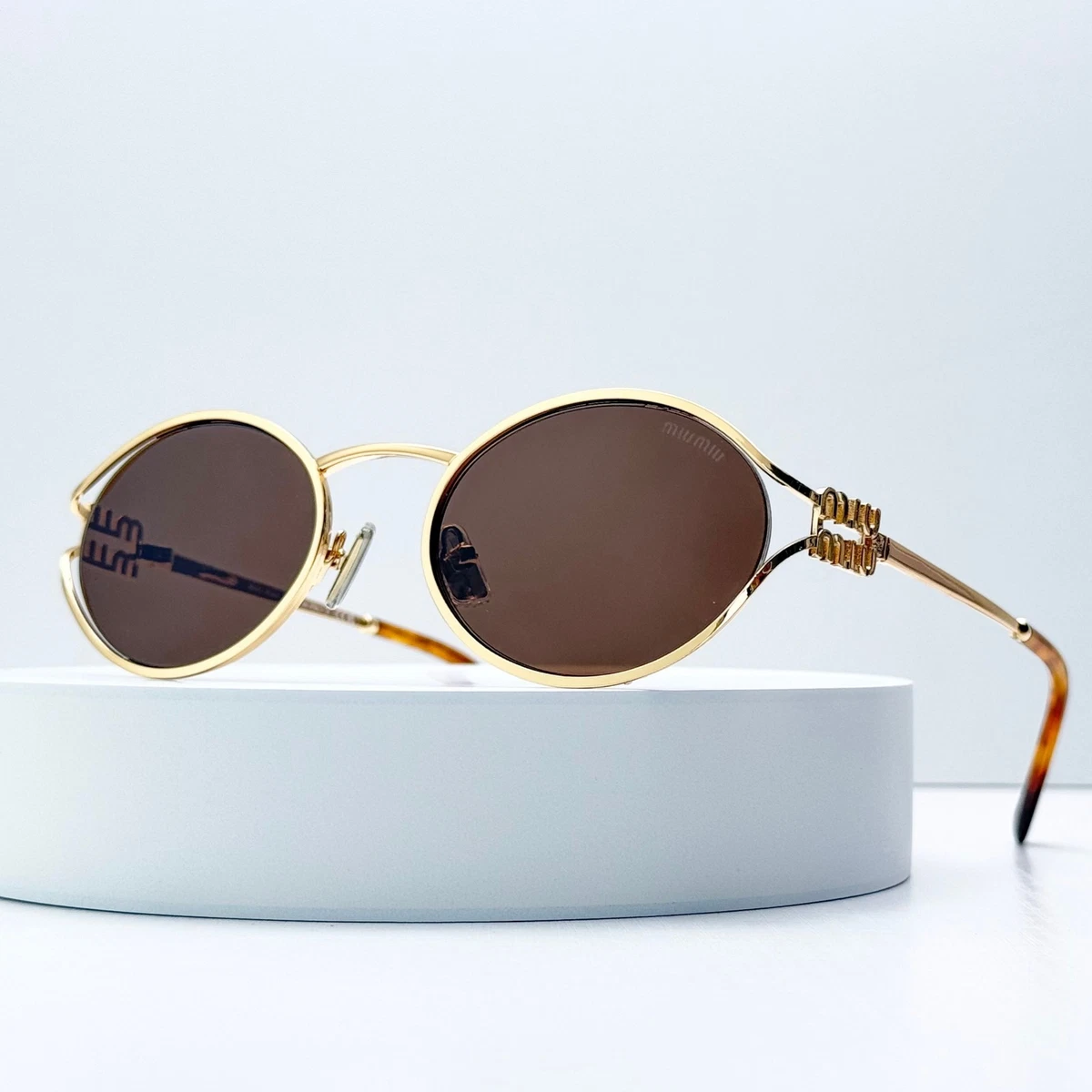 Blue Round Miu Miu Sunglasses for Women for sale | eBay