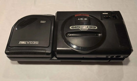 Sega CD Model 2 + Sega Genesis Model 1 w/ Pitfall- Tested