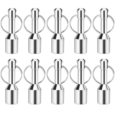 10 Pack Keychain Magnets for Testing Brass, Neodymium Pocket Keychain with Stron