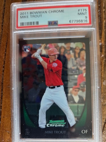 2011 Bowman Chrome Mike Trout Rookie #175 Los Angeles Angels PSA 67796816