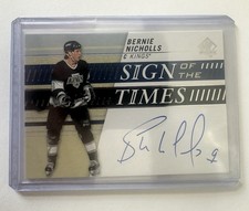 2019-20 SP Authentic Sign of the Times Bernie Nicholls #SOTT-BN Auto QTY AVAIL