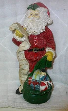 Santa Claus Checking List- Figurine- 5.75"