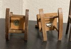 5 Chair Collection Wood Arcade Cast Iron Wire Art Dollhouse Size Home & Garden — photo 9
