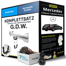 Für MERCEDES E T-Modell Typ S213 Anhängerkupplung abnehmbar +eSatz 7pol 16- Kit