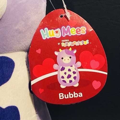 Squishmallow 10 Zoll Bubba die lila Kuh HugMee Plüsch Valentinstag NEU - Bild 11 von 13