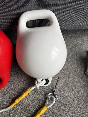 Festmacher Pick Up Boje Set 8 Zoll Bouy x 2 mit 6m 10mm Polypropylen Seil