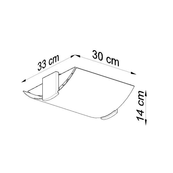 Plafonnier Bois Wengé et Blanc E27 Emilio pour 2 Ampoules - 4