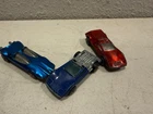 Vintage Hot Wheels Redline Lot Blue Splittin' Image AMX/2 Car & Red AMX/2 1969-7