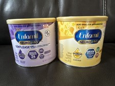 Lot of Enfamil NeuroPro Gentlease Brain Building Powder 7.2 oz Exp 2027