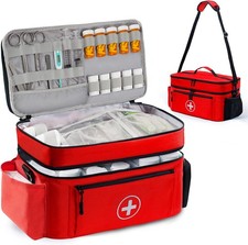 Medicine Organizer and Storage Bag Empty, Family First Aid Box, Bottle Organi...