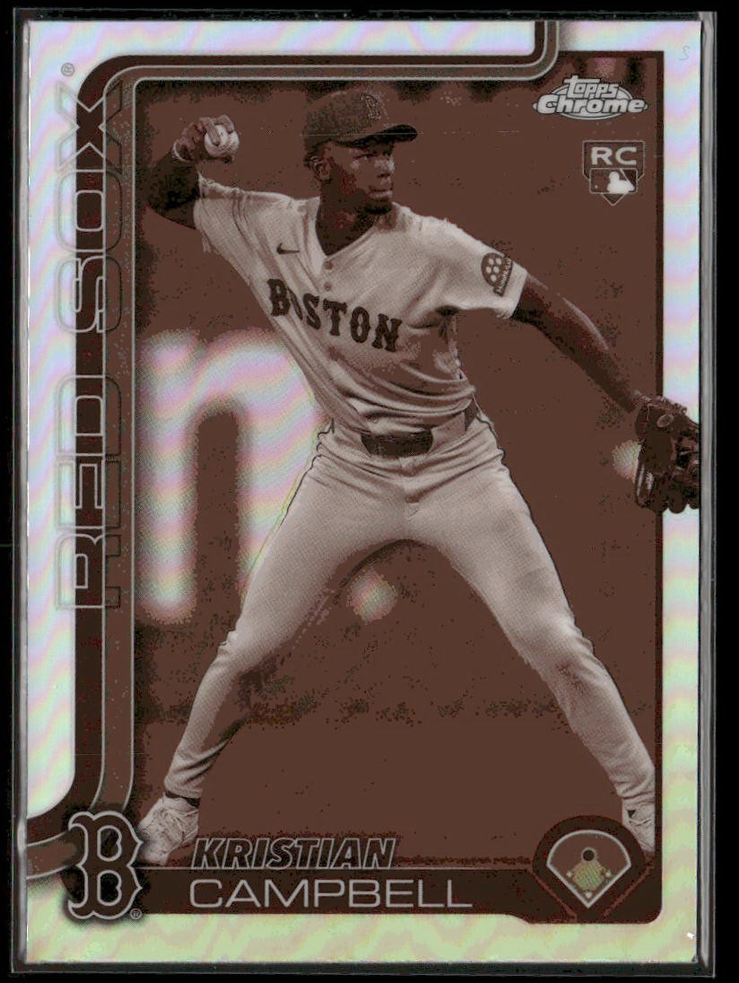 2025 Topps Chrome #171 Kristian Campbell Sepia Refractors