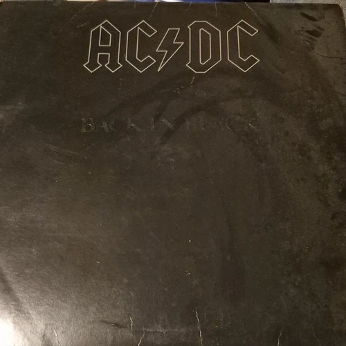 AC/DC Back In Black Vinyl LP 1980 First Pressing Atlantic Hard Rock Record