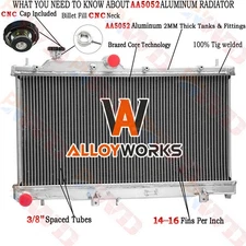 2 Row Aluminum Radiator Cooler for 2014-2018 Subaru Forester 2.5L SU3010658 2015