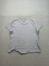 Calvin Klein Women T Shirt L Gray Short Sleeve Casual Basic Tee Crew Neck Top