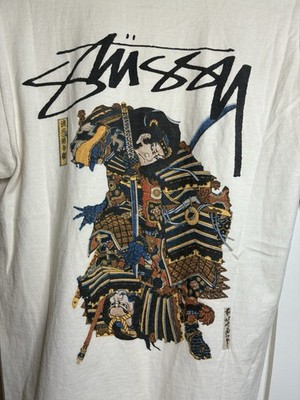 Stüssy Samurai Rat Graphic Print T Shirt 100% Cotton Adult Small