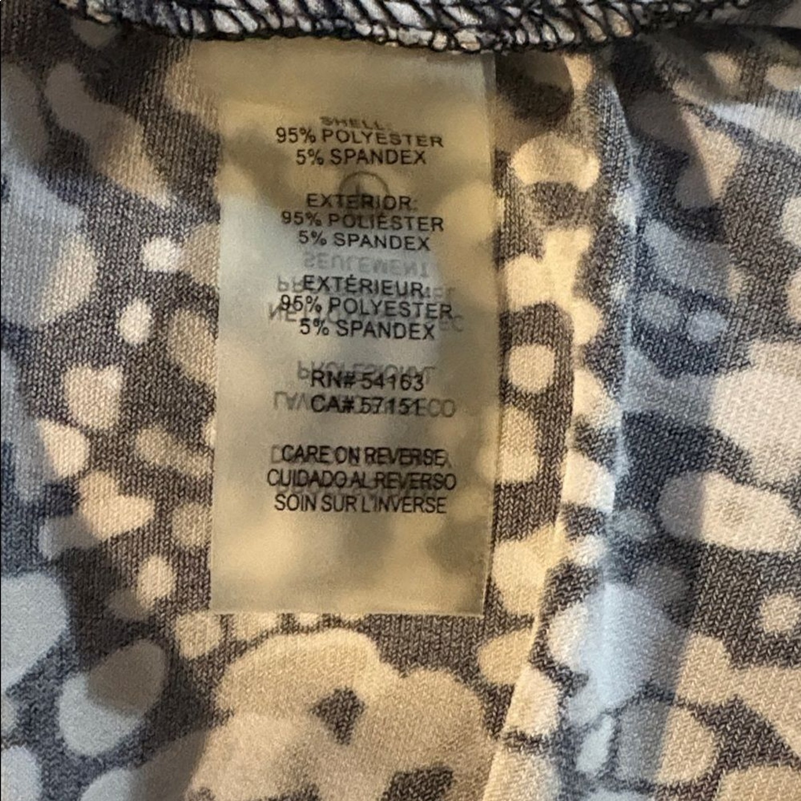 Calvin Klein Patterned Sleeveless Top Animal Print Flattering Shell Layering image 5