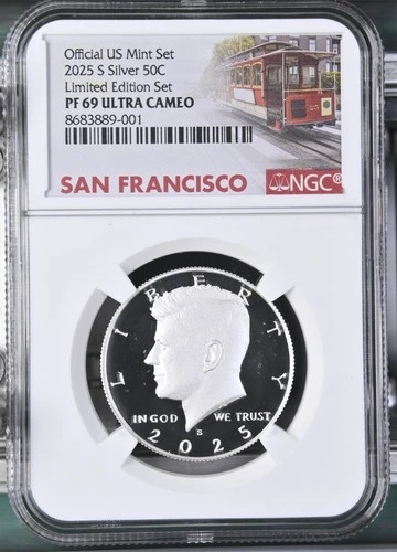 2025 S Kennedy SILVER  Half Dollar 50C NGC PF69